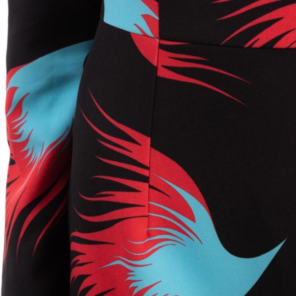 €725 MARCOBOLOGNA Sheath Dress Size IT 44 / L Flame Pattern Made in Italy - Picture 6 of 11